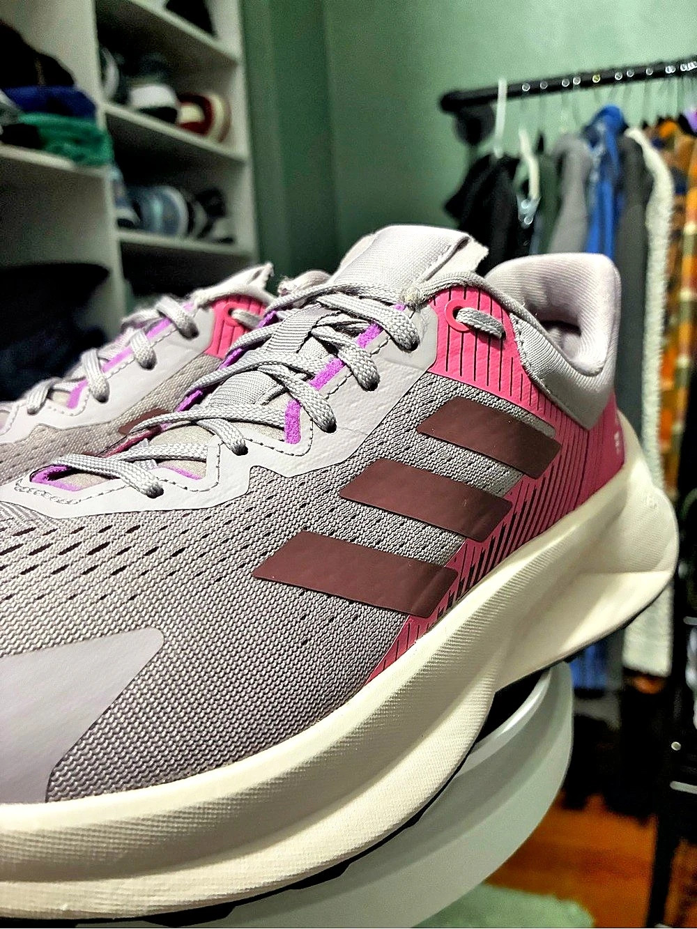 Adidas Terrex Women’s 8.5 Gray Pink Purple Trail Hiking Shoes IH3446